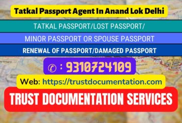 Tatkal passport services in Anand Lok Delhi 9310724109