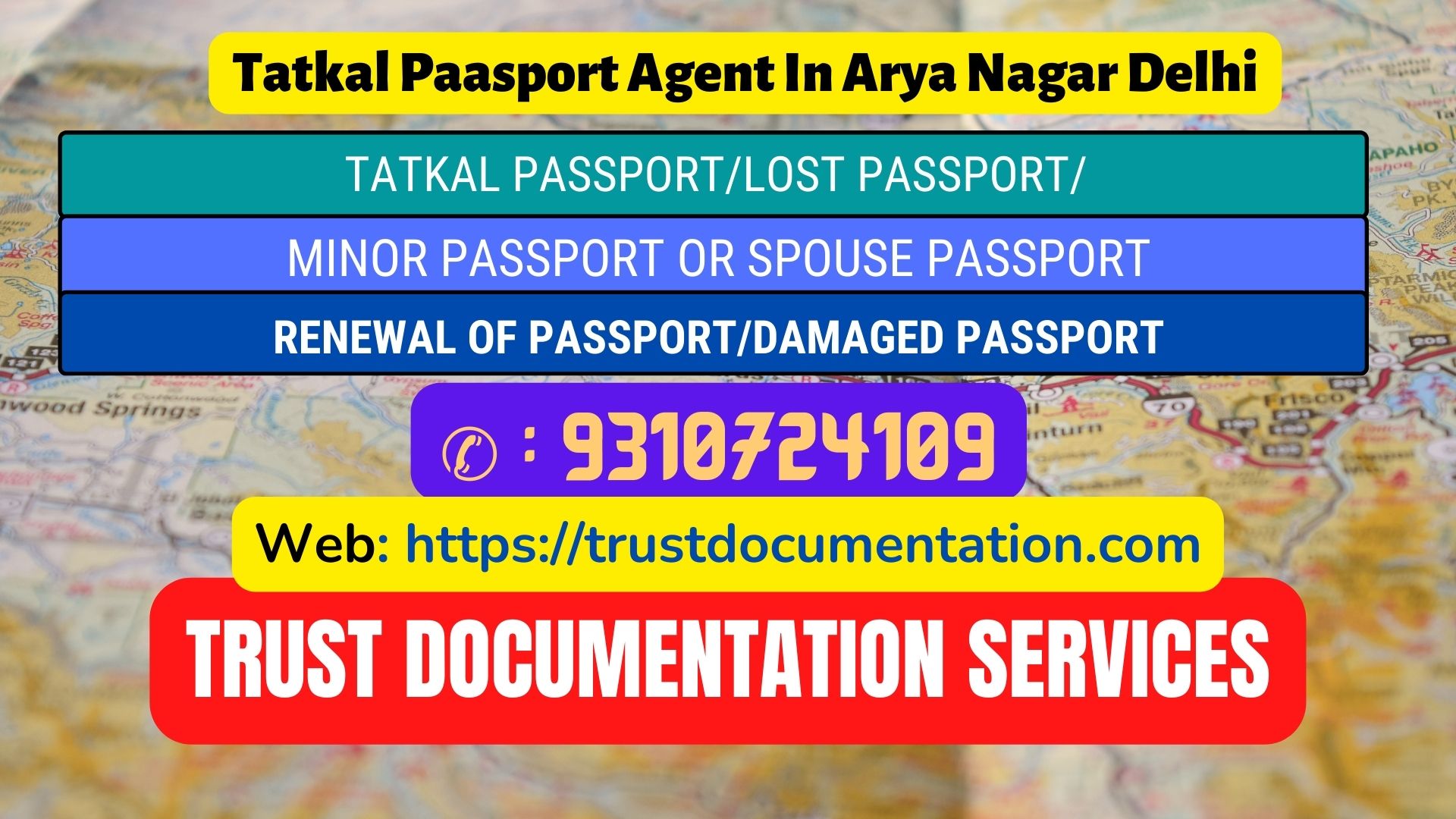 Passport agents in Arya Nagar Delhi 9310724109