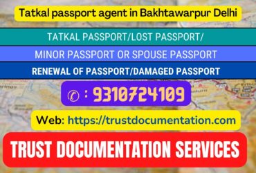 Passport agents service in Bakhtawarpur Delhi 9310724109