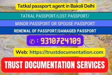 Passport agents service in Bakoli Delhi 9310724109