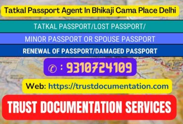 Passport agents service in Bhikaji Cama Place Delhi 9310724109