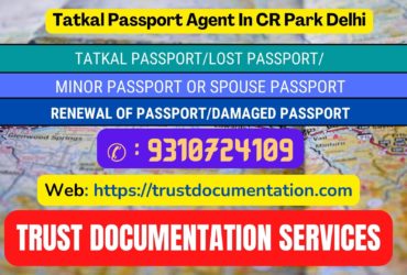 Tatkal passport services in CR Park Delhi 9310724109