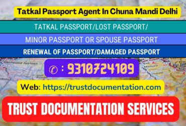 Tatkal passport services in Chuna Mandi Delhi 9310724109