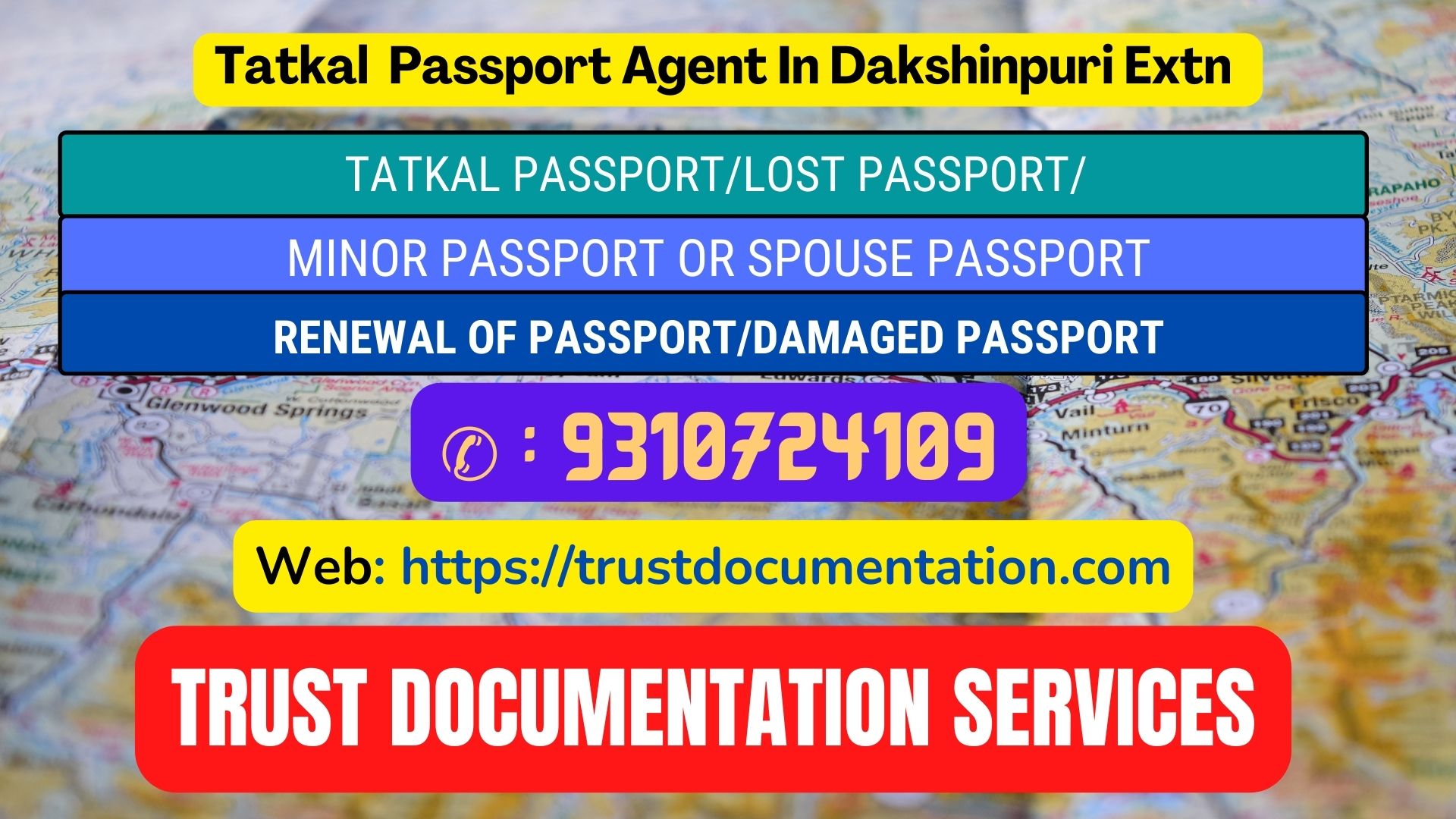 Passport agents in Dakshinpuri Extn Delhi 9310724109