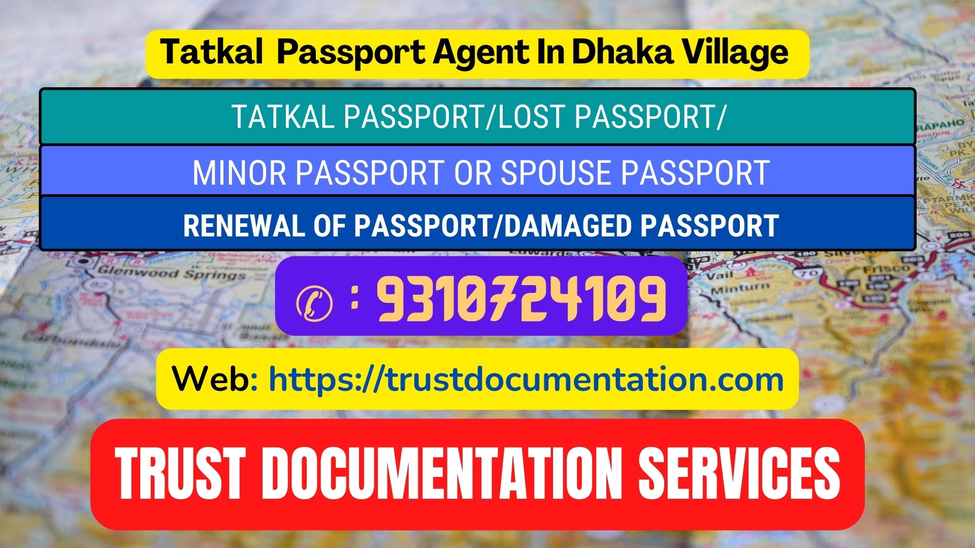 Tatkal passport services in Dhaka Village Delhi 9310724109