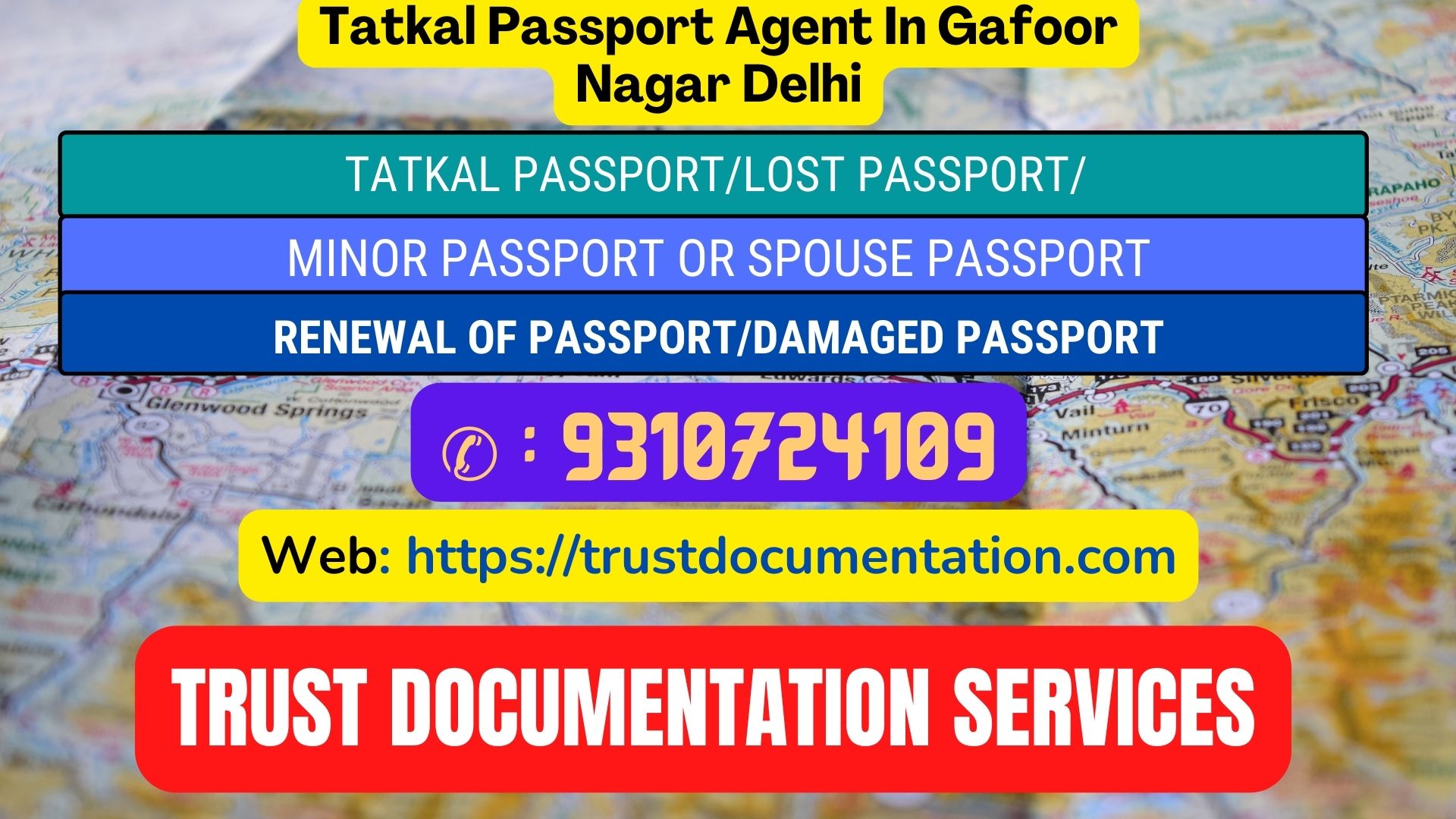 Passport agents service in Gafoor Nagar Delhi 9310724109