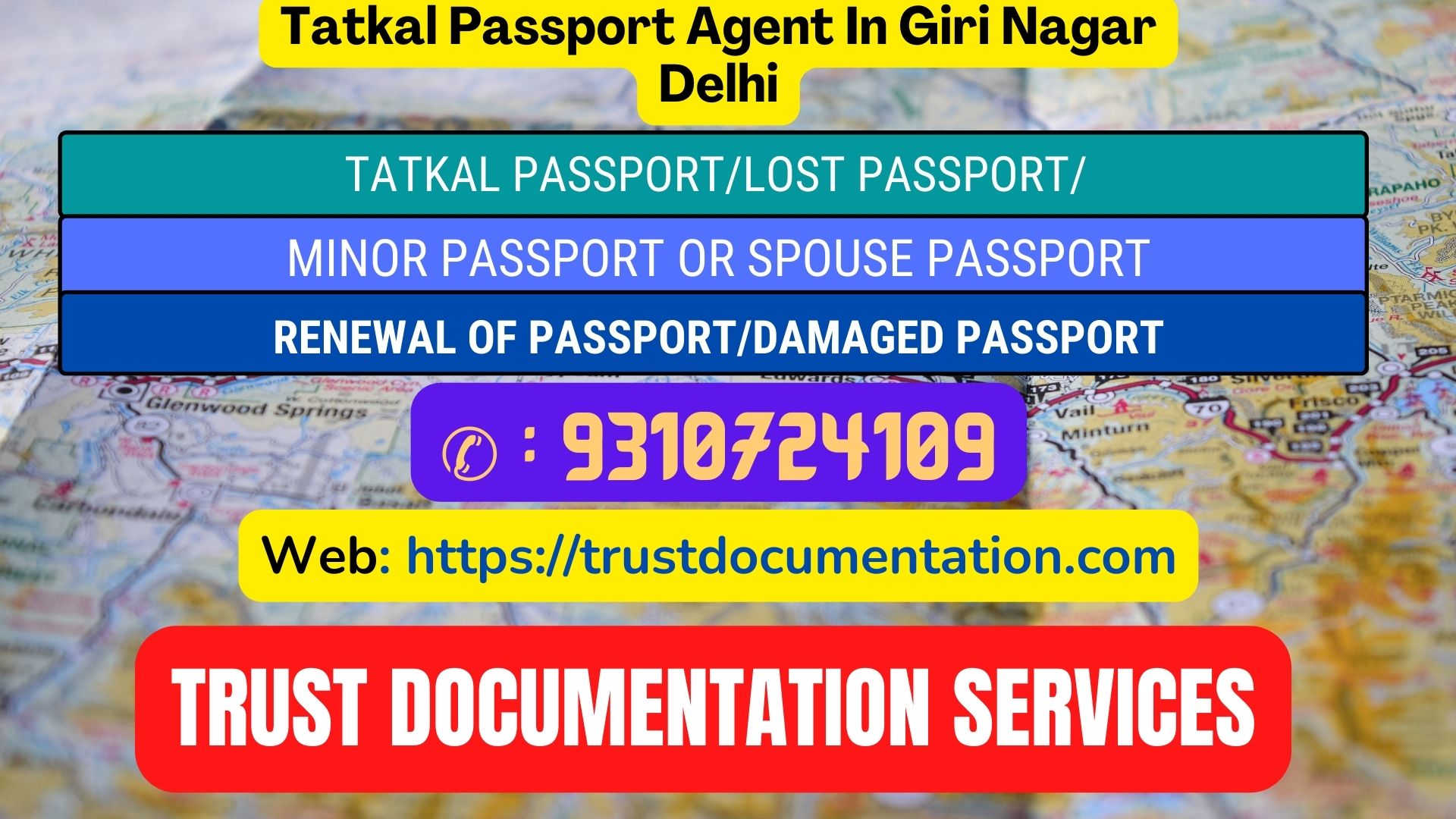 Passport agents in Giri Nagar 9310724109