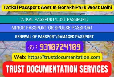 Passport agent consultant in Gorakh Park West Delhi 9310724109