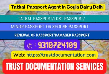 Passport agents service in Goyla Dairy Delhi 9310724109