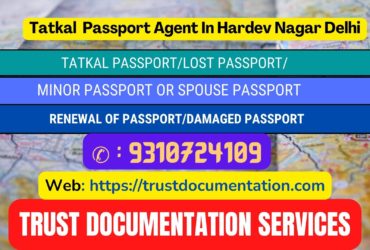 Tatkal passport services in Hardev Nagar Delhi 9310724109