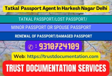 Passport agents service in Harkesh Nagar Delhi 9310724109