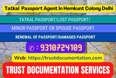 Passport agent consultant in Hemkunt Colony Delhi 9310724109