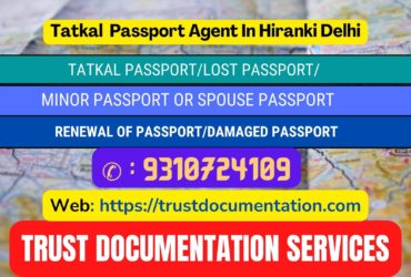 Passport agents in Hiranki Delhi 9310724109