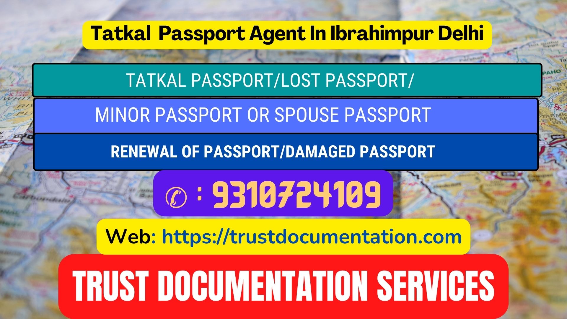 Passport agent consultant in Ibrahimpur Delhi 9310724109