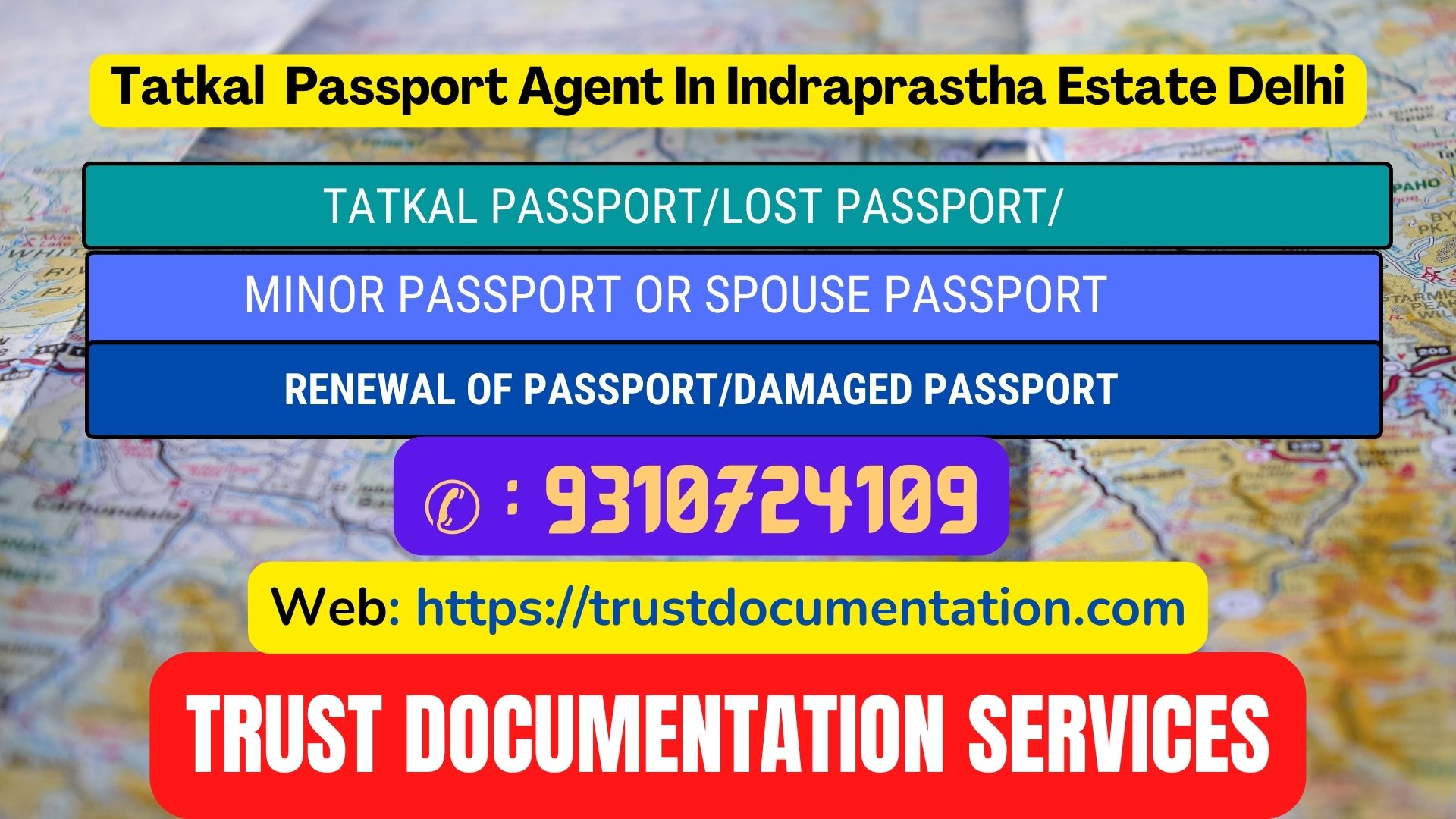 Passport agents in Indraprastha Estate Delhi 9310724109