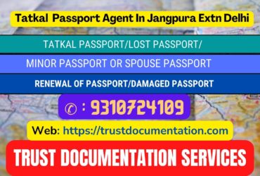 Passport agent consultant in Jangpura Extn Delhi 9310724109