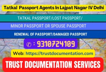 Passport agents service in Lajpat Nagar IV Delhi 9310724109