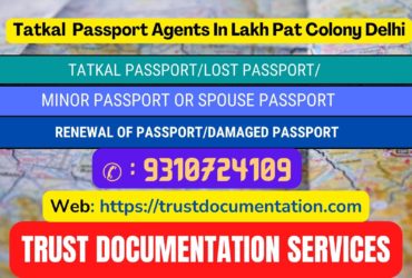 Passport agents consultant in Lakh Pat Colony Delhi 9310724109