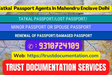 Tatkal passport services in Mahendru Enclave Delhi 9310724109