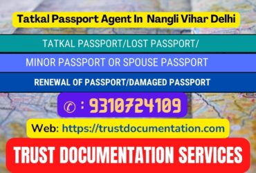 Passport agents service in Nangli Vihar Extn Delhi 9310724109