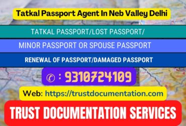 Passport agents service in Neb Valley Delhi 9310724109