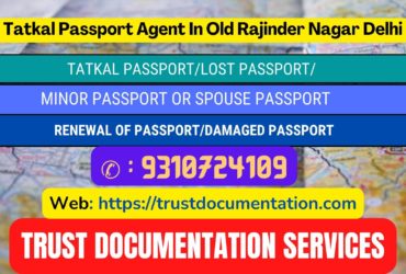 Passport agents in Old Rajinder Nagar Delhi 9310724109