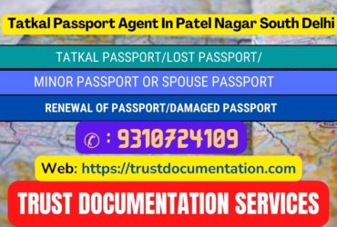 Passport agents service in Patel Nagar South Delhi 9310724109