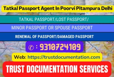 Tatkal passport services in Poorvi Pitampura Delhi 9310724109