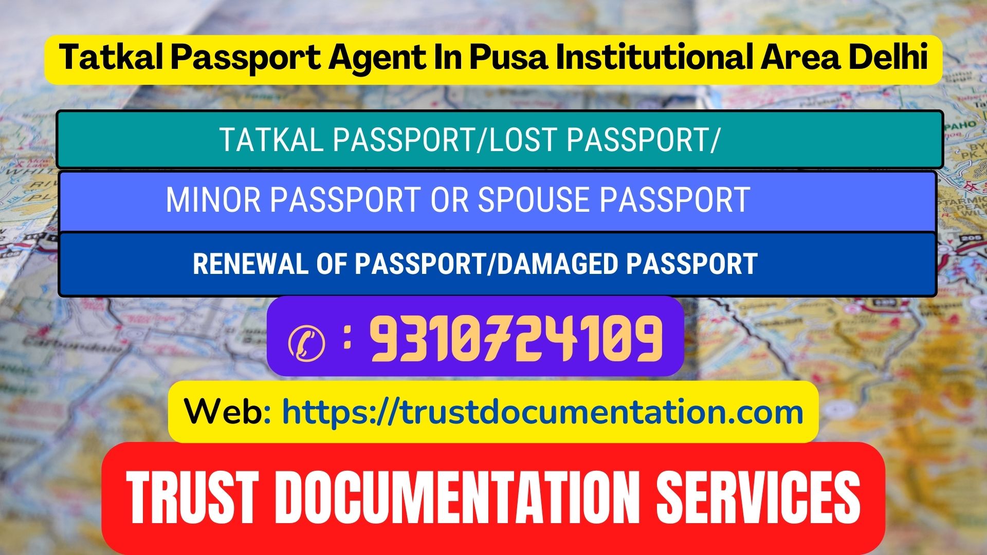 Passport agents consultant in Pusa Institutional Area Delhi 9310724109