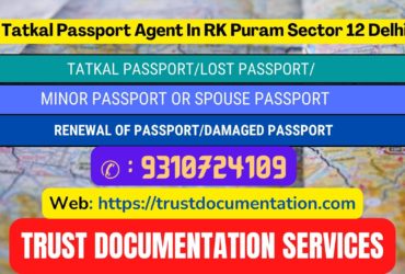 Tatkal passport services in RK Puram Sector 12 Delhi 9310724109