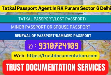 Passport agents in RK Puram Sector 6 Delhi 9310724109