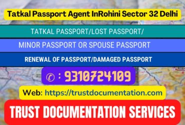 Tatkal passport services in Rohini Sector 32 Delhi Delhi 9310724109