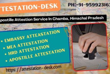 Certificate Attestation Apostille in Chamba 9599231630