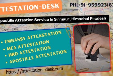 Certificate Attestation Apostille in Sirmaur 9599231630