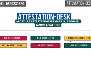 Certificate Apostille | Embassy Attestation in Badgam , Jammu & Kashmir 9599231630