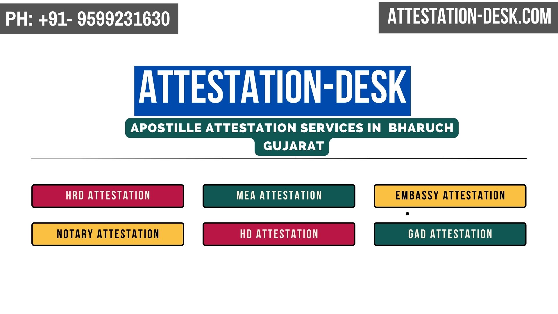 Certificate Apostille | Embassy Attestation in Bharuch Gujarat 9599231630