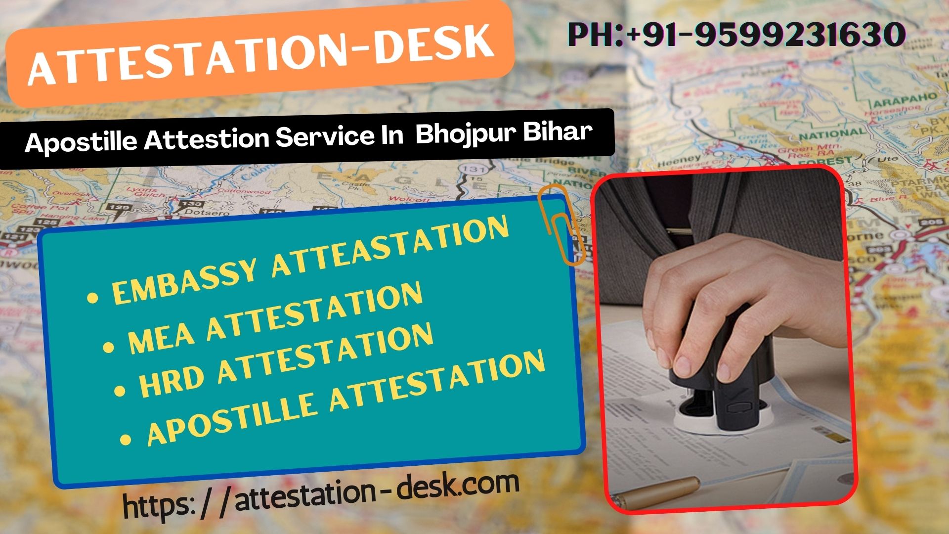 Certificate Attestation Apostille in Bhojpur     9599231630