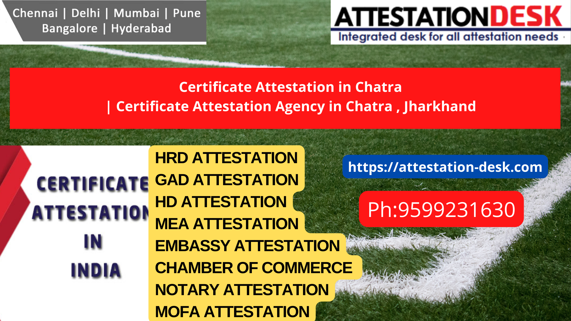 Documents Attestation Apostille in Chatra 9599231630