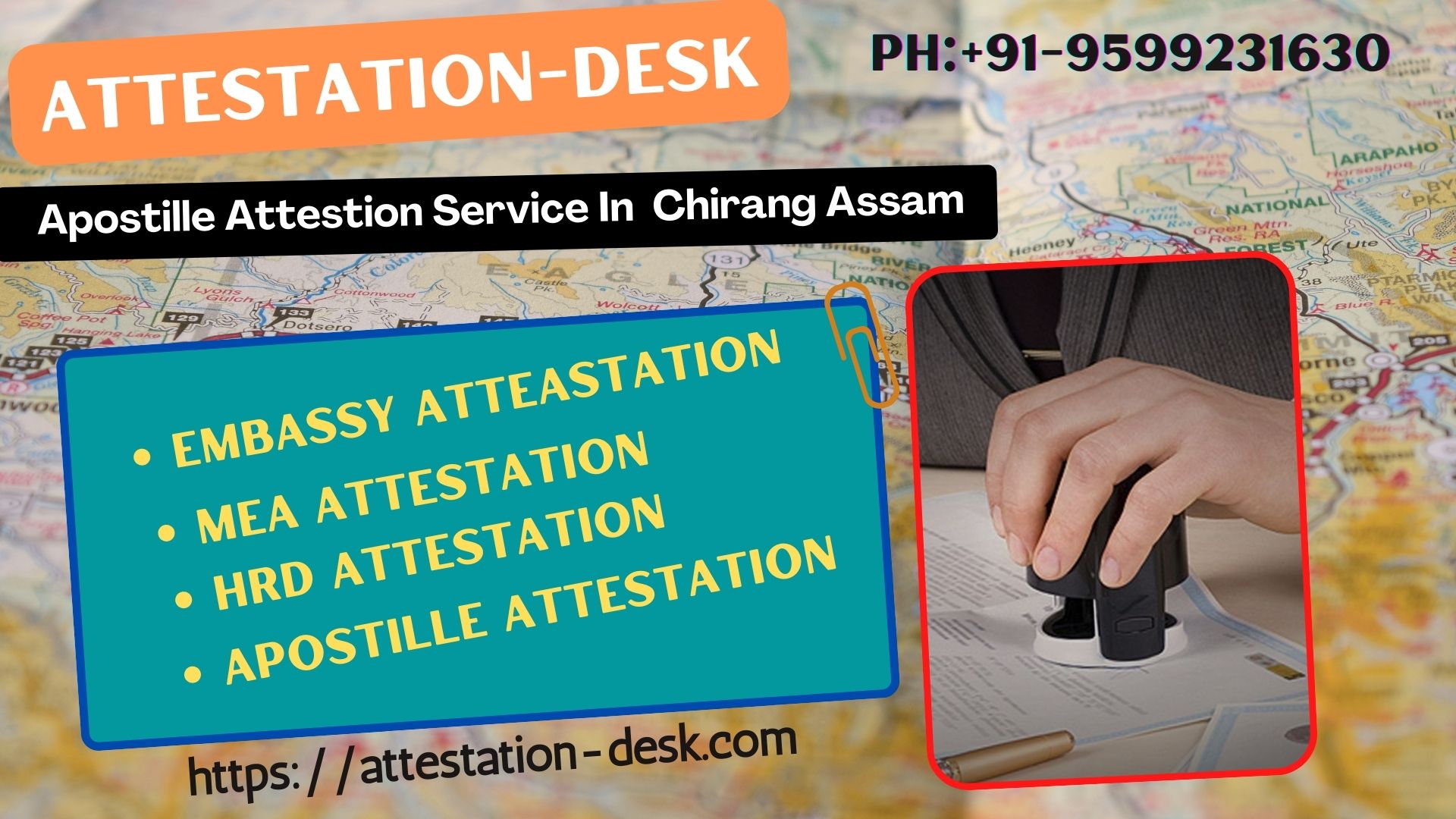 Certificate Attestation Apostille in Chirang       9599231630