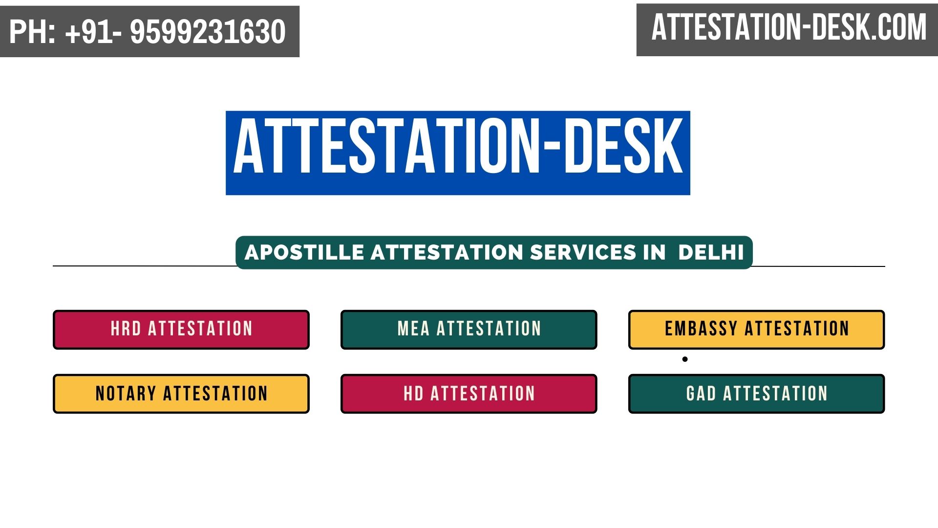 Certificate Apostille | Embassy Attestation in Delhi 9599231630