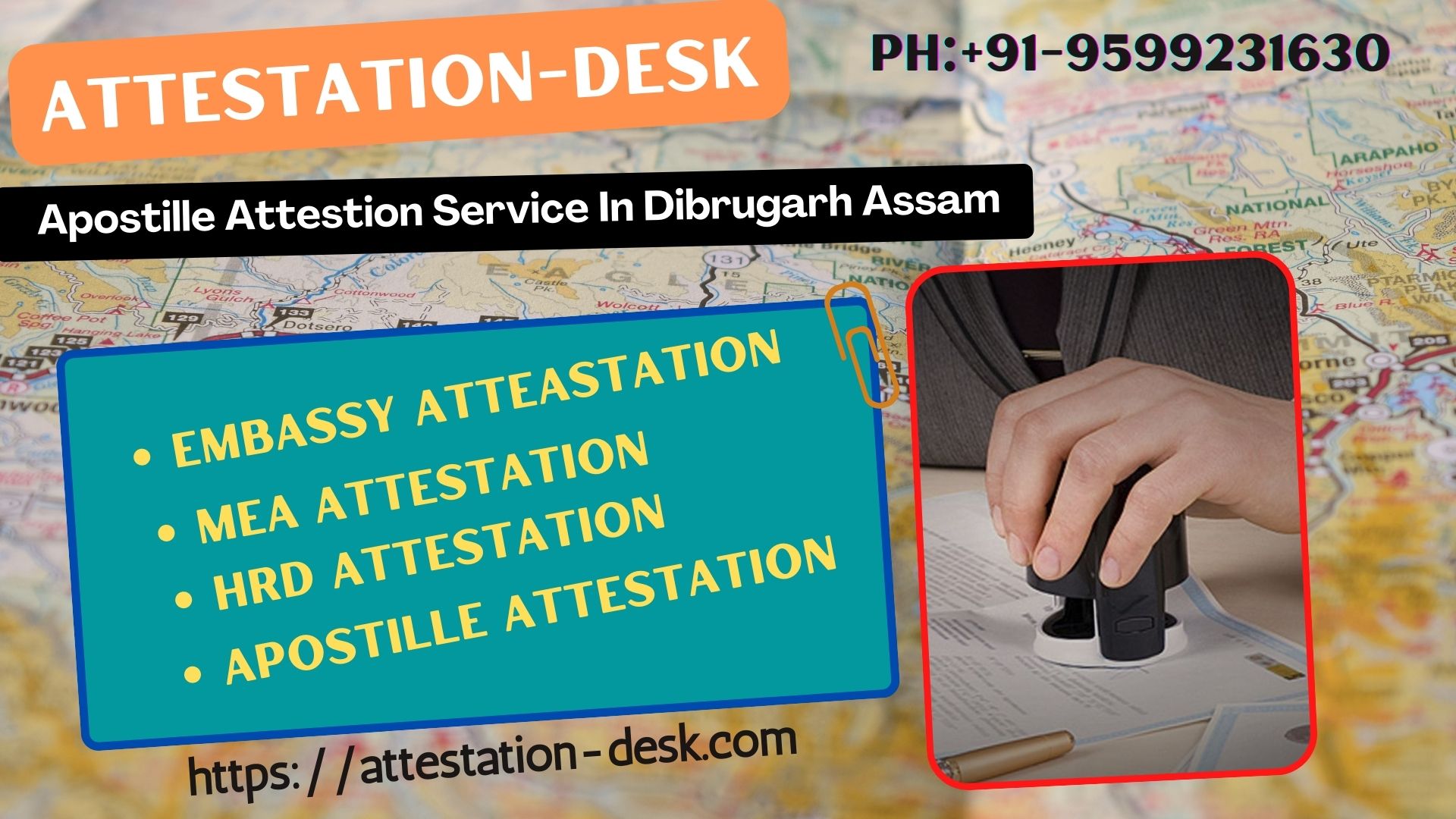 Certificate Attestation Apostille in Dibrugarh  9599231630