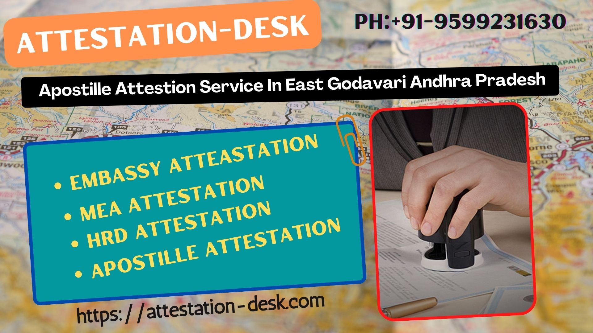 Certificate Attestation Apostille in East Godavari  9599231630