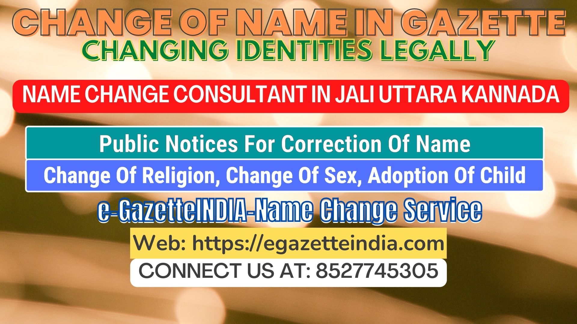 The procedure for name changesin Jali Uttara Kannada 8527745305