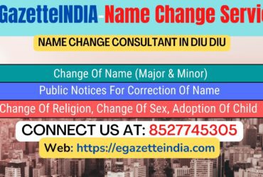 Gazette Name Change Agent Consultant Service In Diu Diu-8527745305