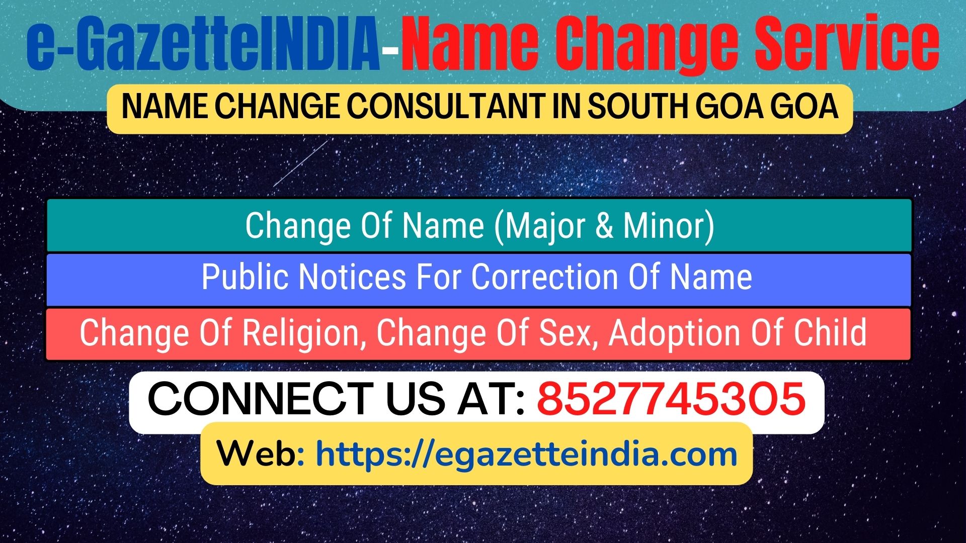 Name Change In Gazette Notification In South Goa Goa-8527745305