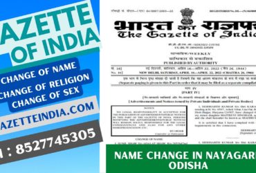 Gazette Publication Name Change In Nayagarh Odisha 8527745305