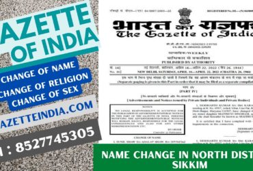 Gazette Publication Name Change In North District Sikkim 8527745305