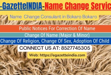 Gazette Name Change Agent Consultant Service In Bokaro Bokaro-8527745305