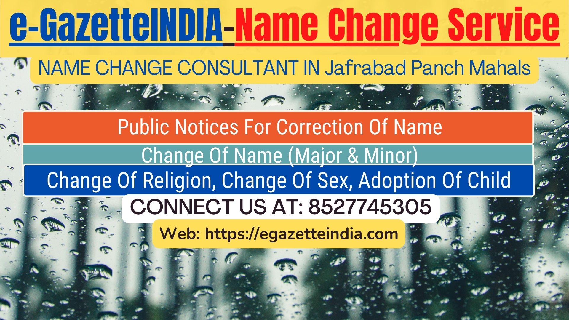 Name Change Agent Jafrabad Panch Mahals In Jafrabad Panch Mahals 8527745305