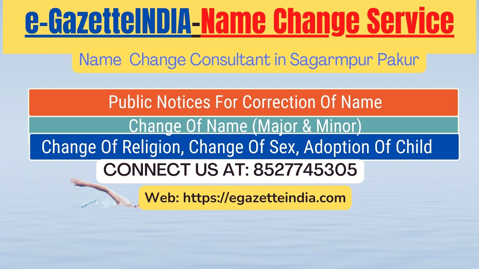 Name Change Gazette Notification In Sagarmpur Pakur 8527745305